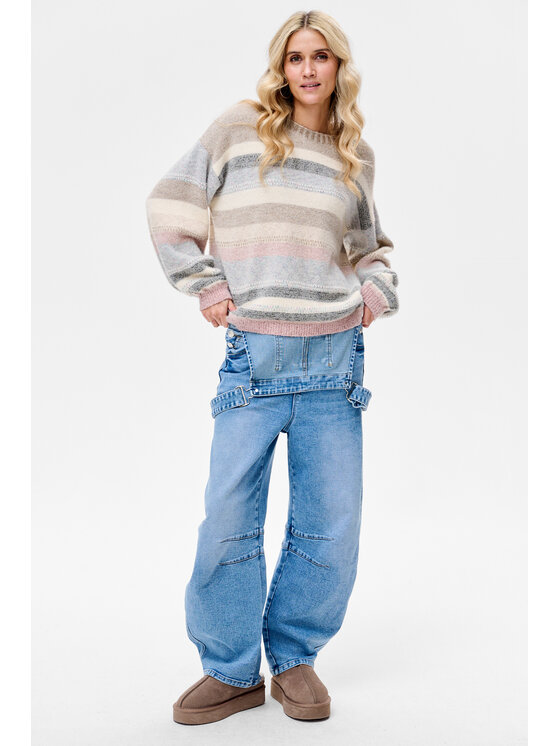 blue shadow blue shadow Sweter Mimi Kolorowy Regular Fit