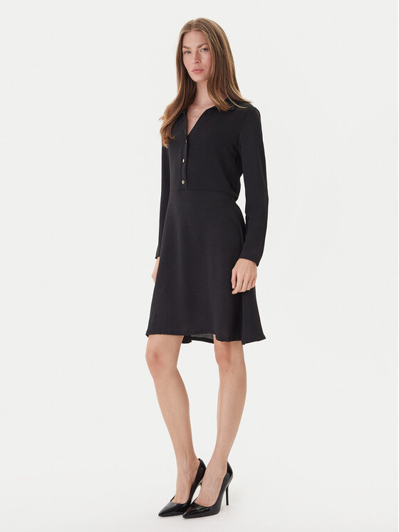 Morgan Morgan Hemdkleid 251-RBREST Schwarz Regular Fit