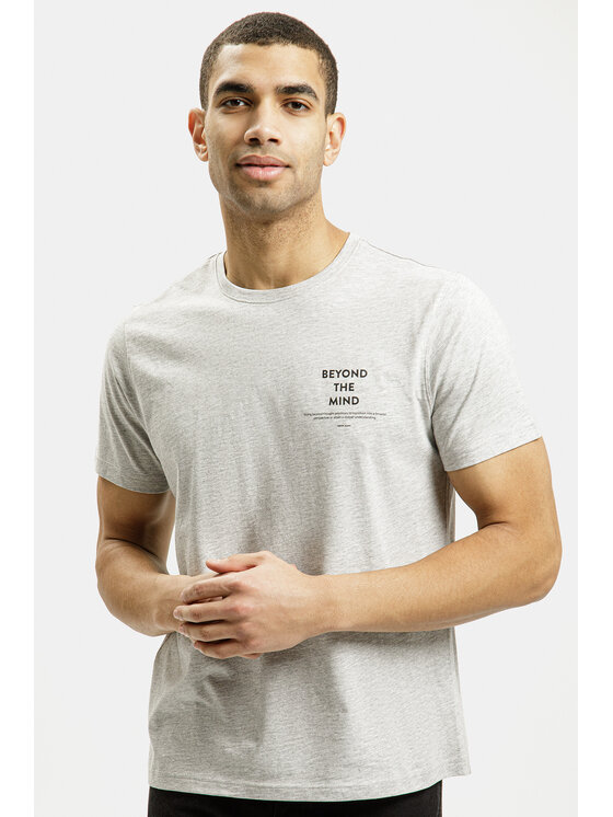 Cross Jeans Cross Jeans T-Shirt 16062-004 Szary Regular Fit