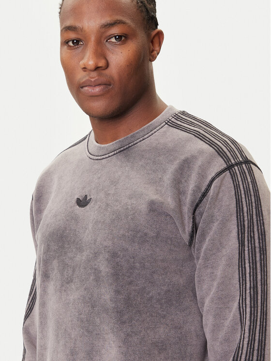 adidas adidas Mikina Premium Essentials Retro JD0246 Šedá Loose Fit