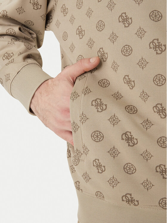 Guess Guess Μπλούζα Z6GQ07 K2849 Μπεζ Relaxed Fit