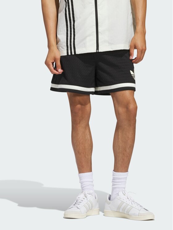 adidas adidas Szorty materiałowe 139543 Czarny Loose Fit