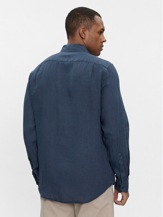 Paul&Shark Paul&Shark Πουκάμισο 24413322 Σκούρο μπλε Slim Fit
