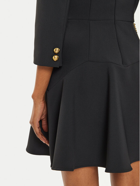 Elisabetta Franchi Elisabetta Franchi Kokteilinė suknelė AB-T18-46E2-V700 Juoda Regular Fit