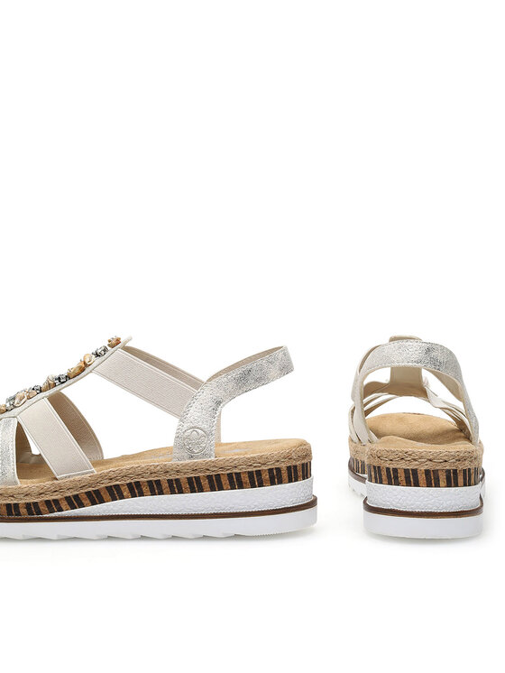 Rieker Rieker Sandalen V7949-90 Silberfarben