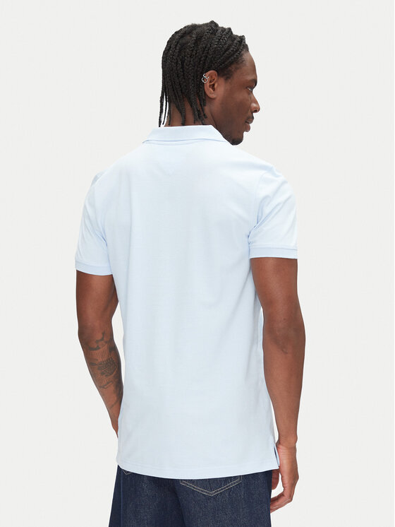 Tommy Jeans Tommy Jeans Polokošile DM0DM20676 Světle modrá Slim Fit