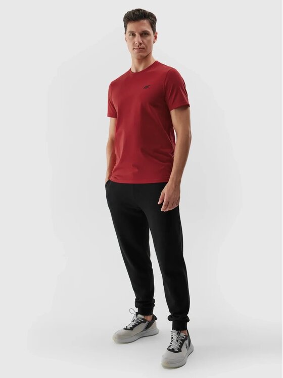 4F 4F Tričko 4FWSS25TTSHM3096-61S Červená Regular Fit