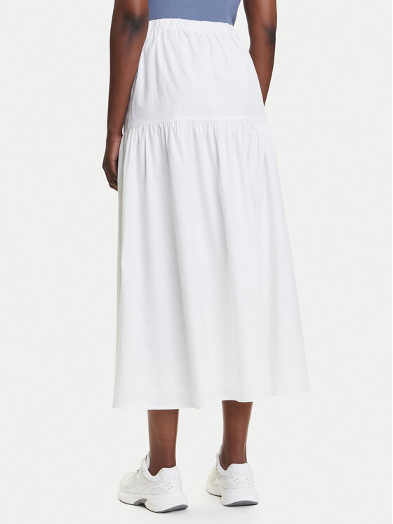 Tommy Jeans Tommy Jeans Gonna a trapezio DW0DW20980 Bianco Regular Fit