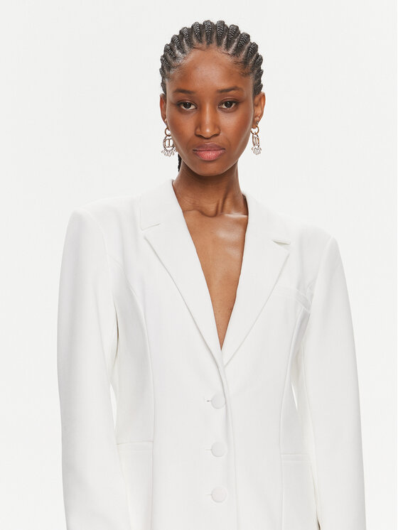 YAS YAS Marynarka Izzie 26032098 Biały Regular Fit