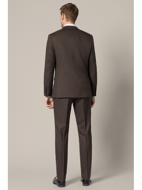 Lancerto Lancerto Garnitur Manzanares GA073126000023 Brązowy Slim Fit