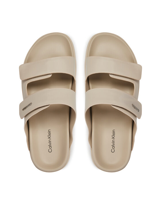 Calvin Klein Nazouváky Flat Adj Slide Calvin Mtl Lth HW0HW01954