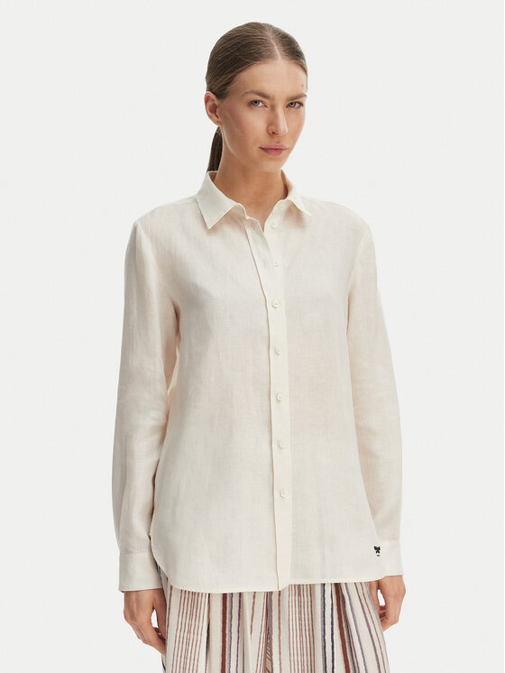 Weekend Max Mara Koszula Werner 2615111072 Écru Regular Fit