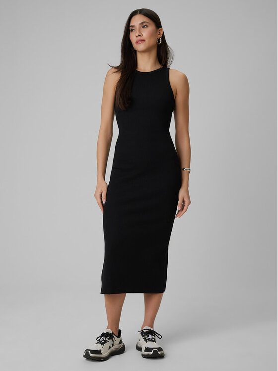 4F 4F Sukienka codzienna SPORTS CLUB Czarny Slim Fit