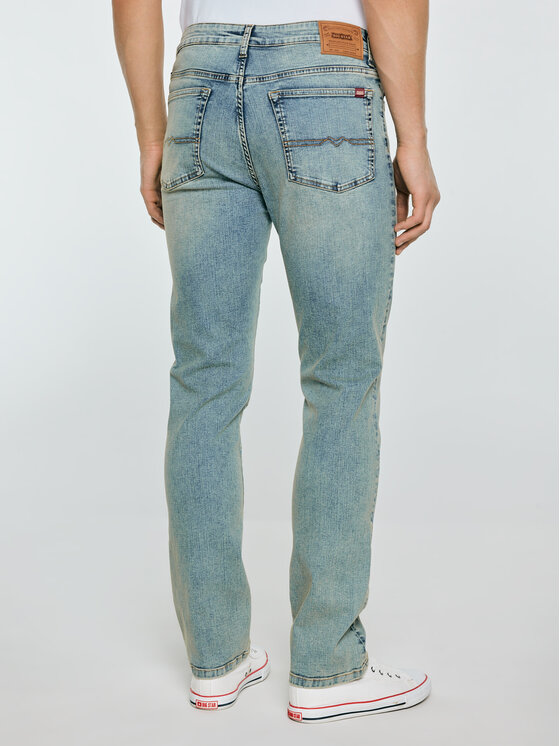 BIG STAR BIG STAR Jeansy TERRY HIGH WAIST Niebieski Slim Fit