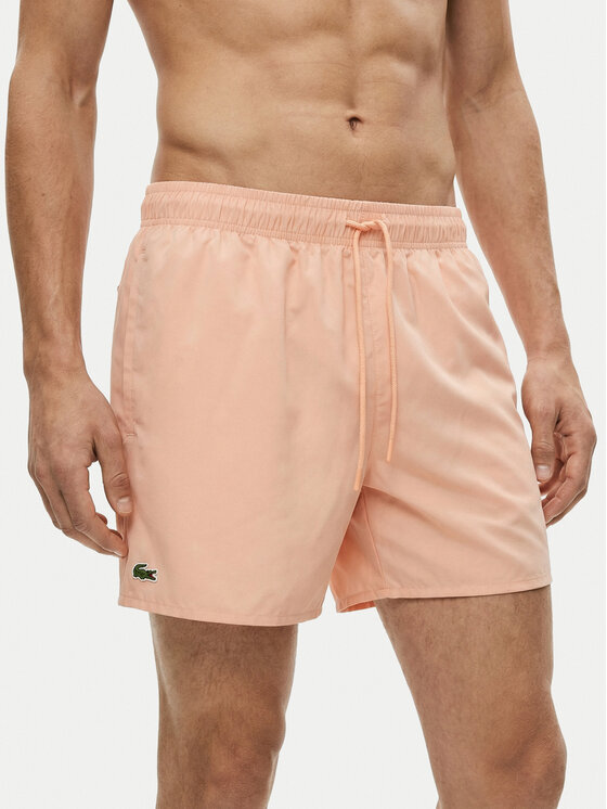 Lacoste Lacoste Plavecké šortky MH6270 Svetloružová Regular Fit