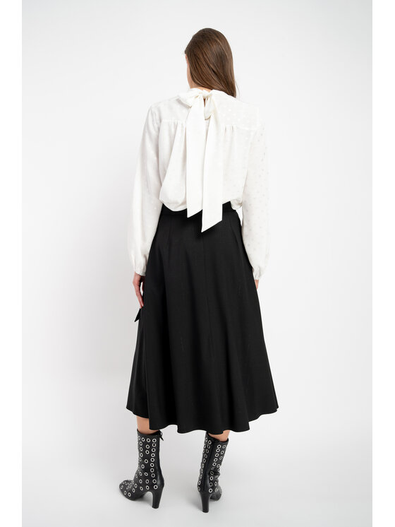 CLICK CLICK Blúzka 70-829 Biela Relaxed Fit