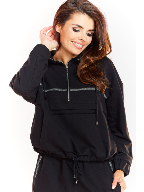 Infinite You Infinite You Bluza M228 Czarny Basic Fit