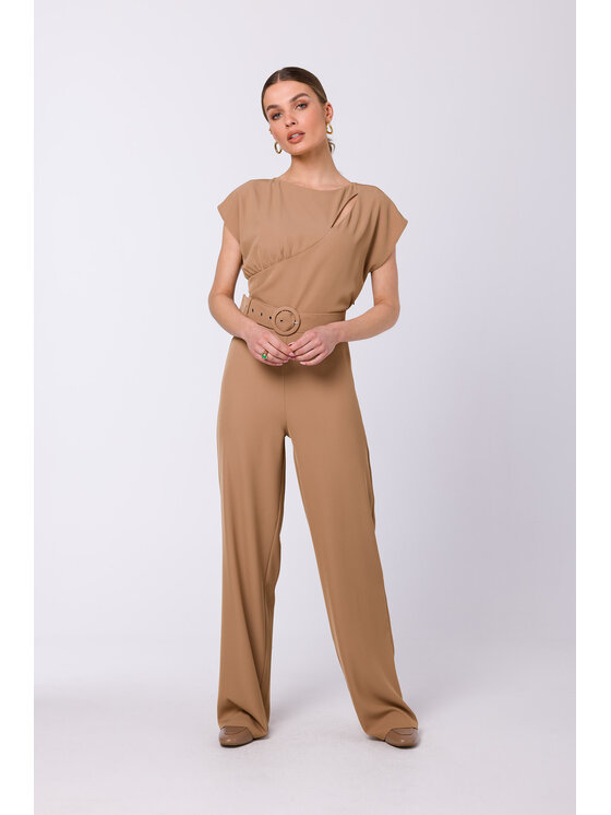 Stylove Stylove Jumpsuit S339 Beige Regular Fit