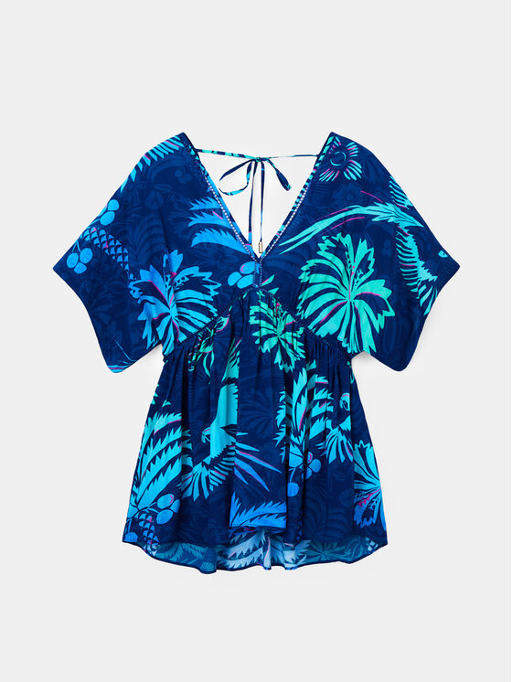 Desigual Desigual Letné šaty 23SWMW18 Tmavomodrá Regular Fit
