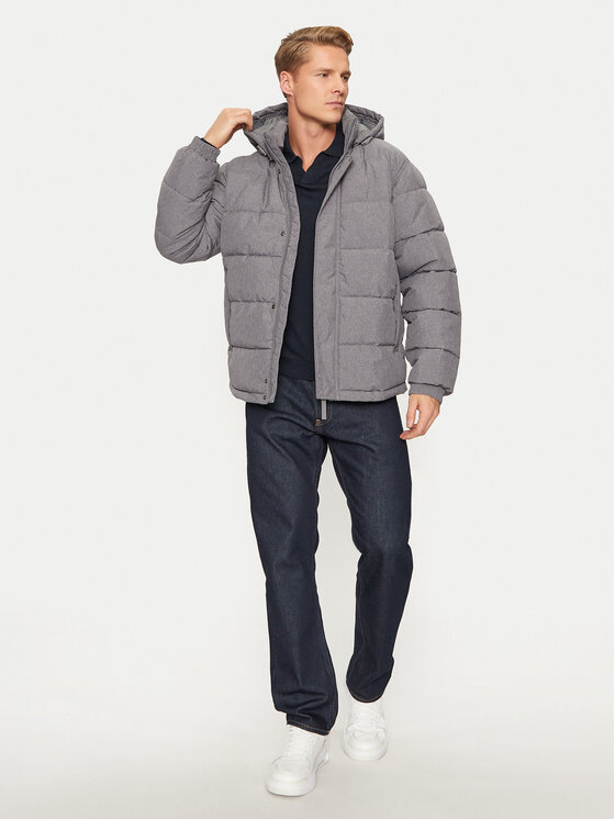 Sisley Sisley Télikabát 2WYCSN03M Szürke Regular Fit