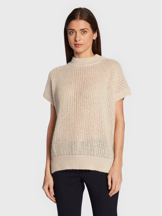 Peserico Pulover S99758F05 Bež Regular Fit