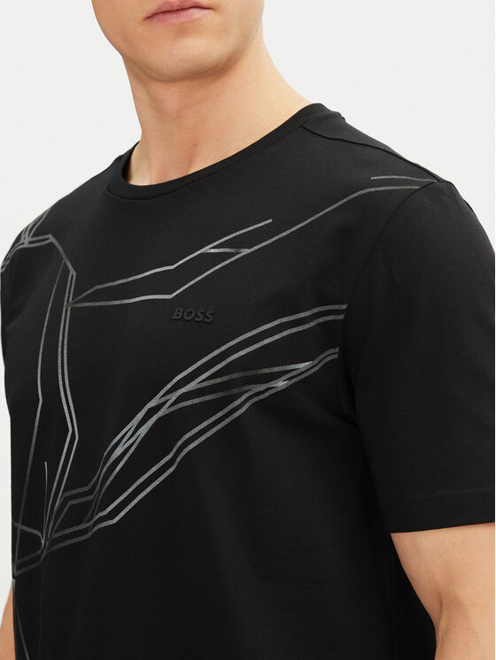 BOSS BOSS Tricou Beetle 50542048 Negru Regular Fit
