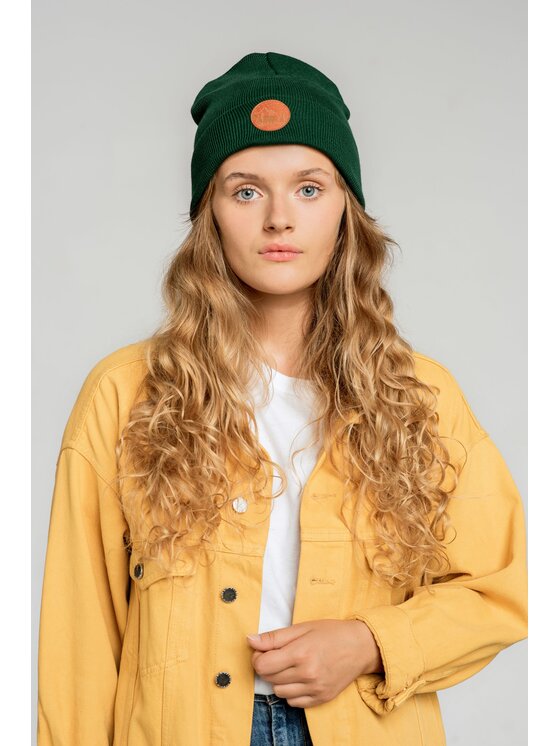 Kabak Kabak Czapka klasyczna beanie Zielony