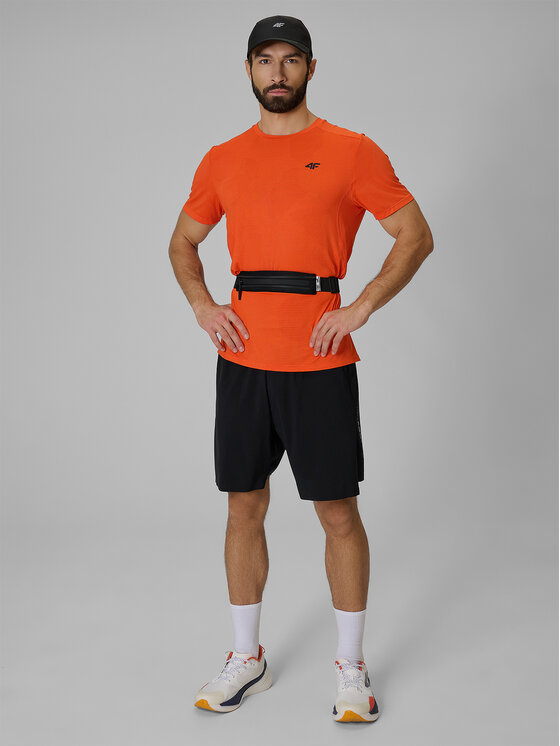 4F 4F Koszulka techniczna ATHLETIC Pomarańczowy Regular Fit