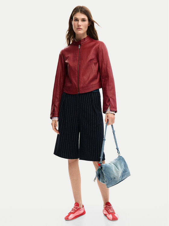 Desigual Desigual Giacca in similpelle Ariel 26SWEW09 Rosso Regular Fit