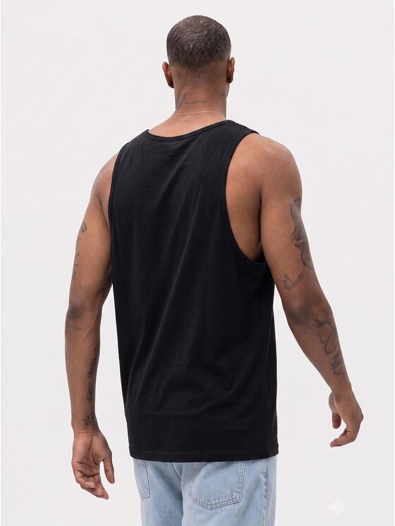 MyStars MyStars Tank top Dzień Dobry 132386 Czarny Regular Fit