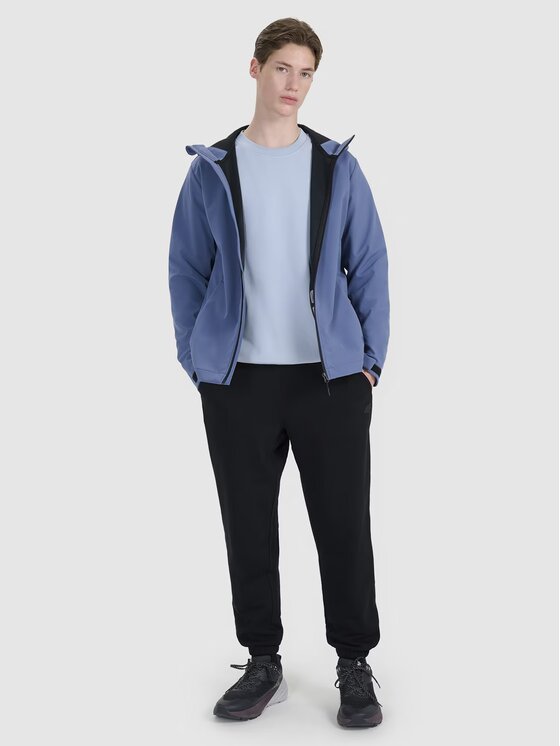 4F 4F Kurtka softshell 4FWSS25TSOFM324-32S Niebieski Regular Fit