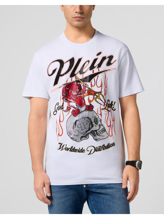 PHILIPP PLEIN PHILIPP PLEIN T-Shirt 28967 Biały Regular Fit