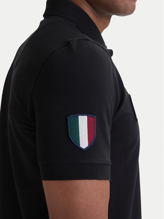 Aeronautica Militare Aeronautica Militare Polo 261PO1927UP00191 Czarny Regular Fit