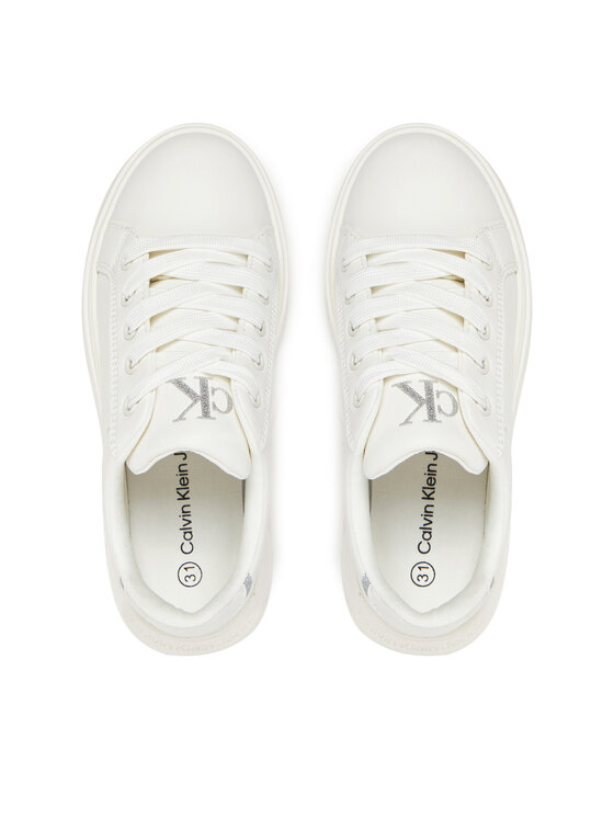 Calvin Klein Jeans Calvin Klein Jeans Laisvalaikio batai Low Cut Lace-Up V3A9-82023-1439A M Balta