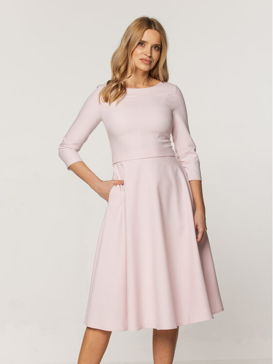 Willsoor Willsoor Sukienka koktajlowa 67339 Różowy A-Line Fit