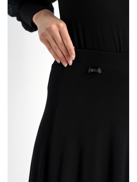 CLICK CLICK Midi sukně 50-704 Černá Comfortable Fit