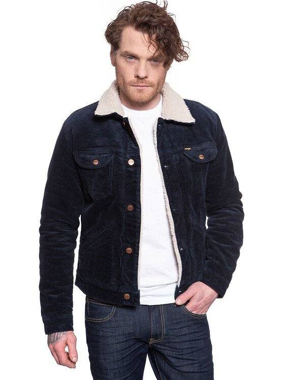 Wrangler Wrangler Giubbotto invernale 124MJ SHERPA Blu Regular Fit