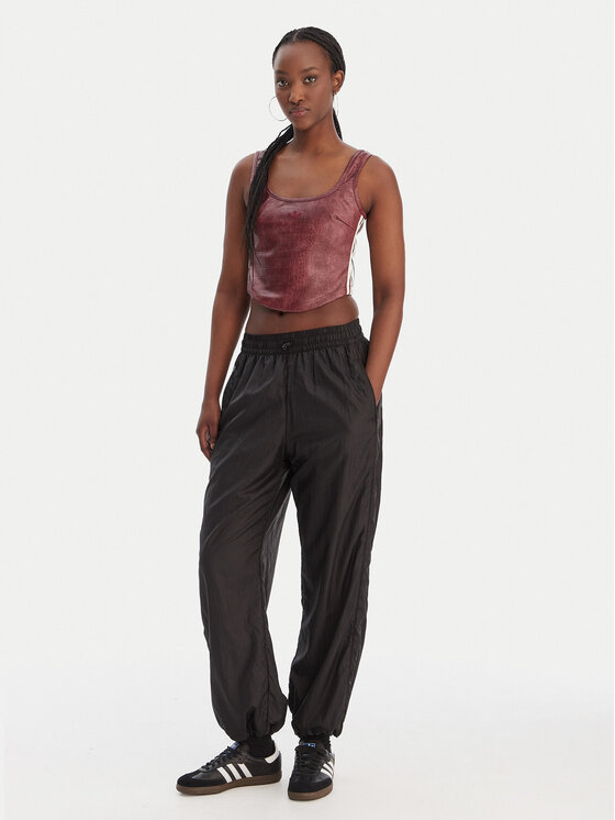 adidas adidas Marškinėliai Pleather KD8786 Vyšninė Slim Fit