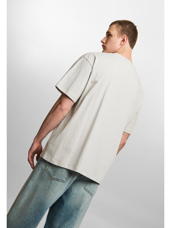 PROSTO. PROSTO. T-Shirt Damage Target Szary Oversize