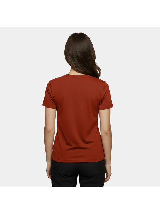 Alpinus Alpinus T-Shirt Otago Czerwony Regular Fit