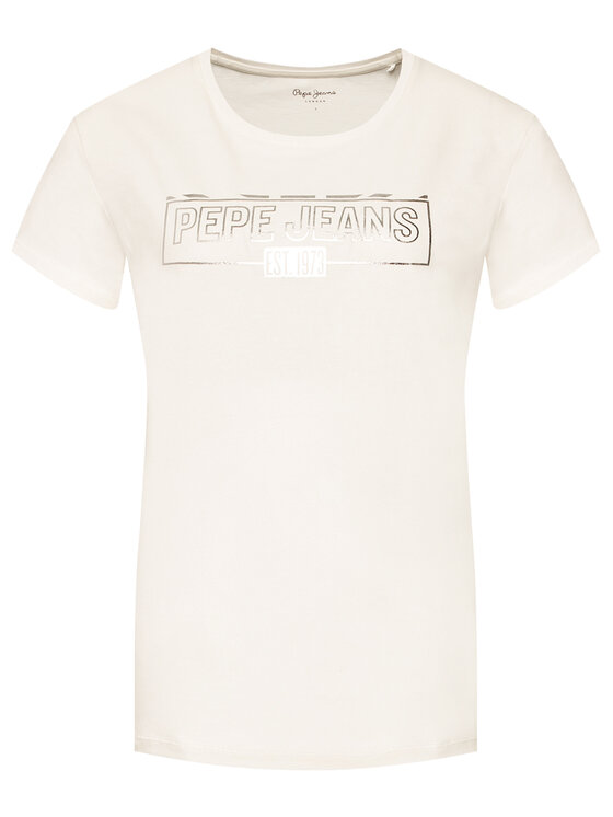 Pepe Jeans Pepe Jeans T-Shirt Betty PL504815 Béžová Regular Fit