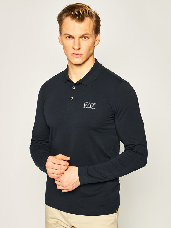 EA7 Emporio Armani Polo marškinėliai 8NPF05 PJM5Z 1578 Tamsiai mėlyna  Regular Fit • Modivo.lt