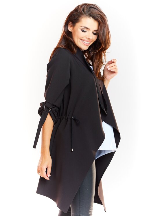 Awama Awama Marynarka A335 Czarny Basic Fit
