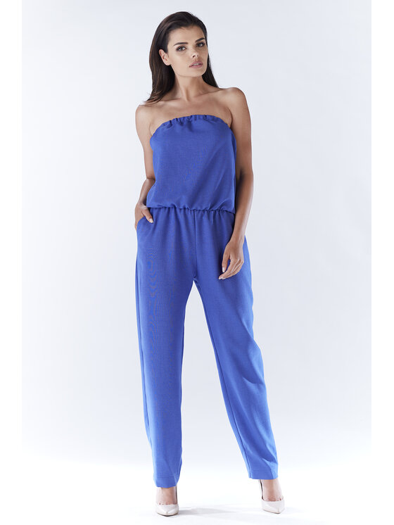 Awama Awama Kombinezon A182 Niebieski Basic Fit