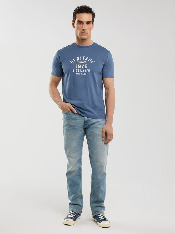 BIG STAR BIG STAR T-Shirt SERTER Niebieski Basic Fit