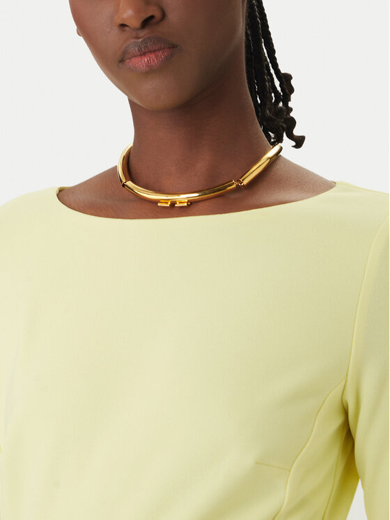 Rinascimento Rinascimento Коктейльна сукня CFC0127892003 Жовтий Regular Fit
