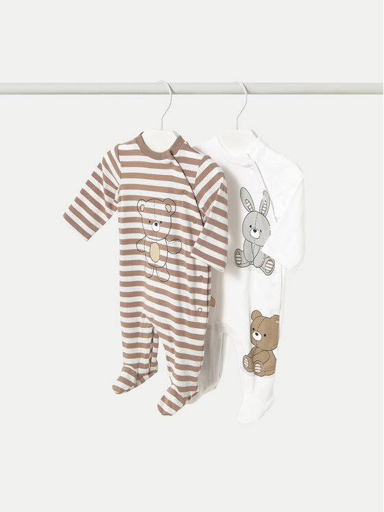 Mayoral Mayoral 2er-Set Strampler 1709 Beige