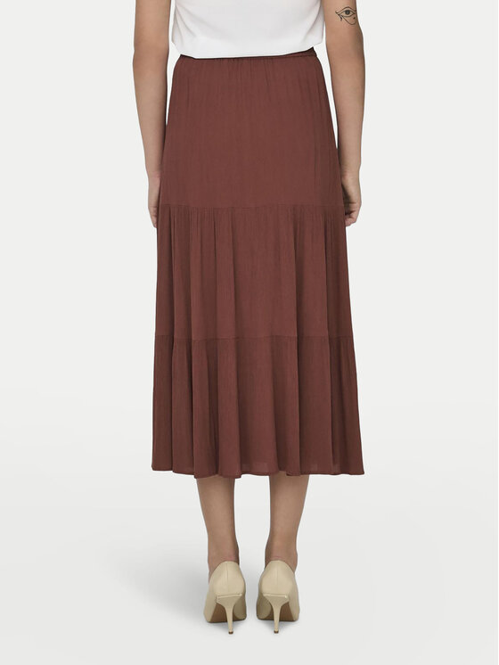 ONLY ONLY Maxi suknja Mikka 15324808 Smeđa Regular Fit