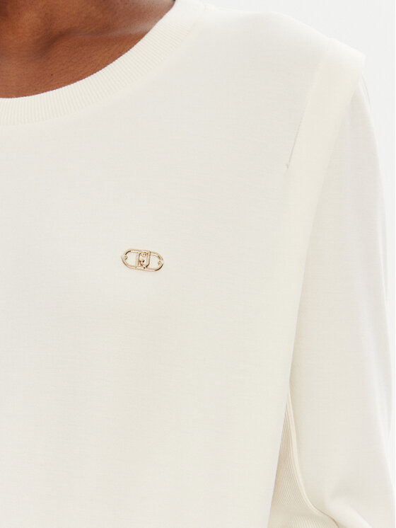 Liu Jo Sport Liu Jo Sport Mikina TA5039 JS182 Bílá Relaxed Fit