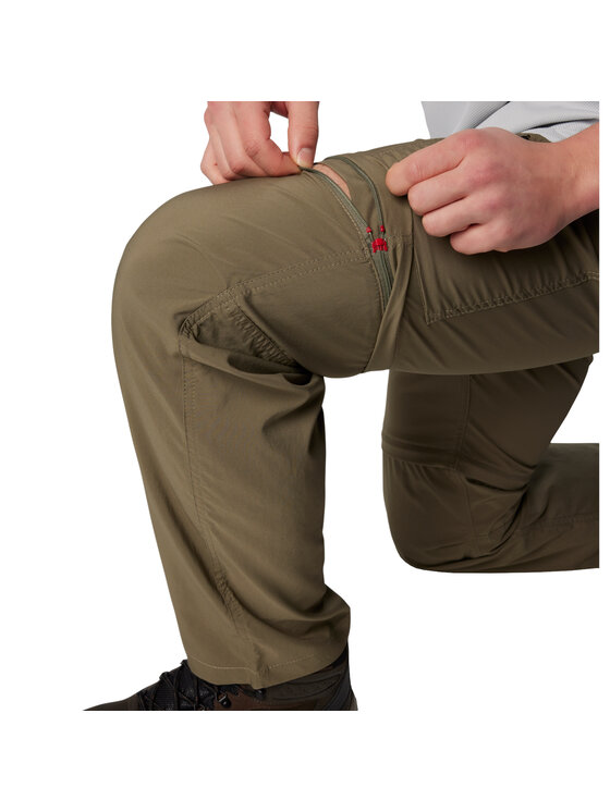 Columbia Columbia Spodnie dresowe Columbia Silver Ridge Utility Convertible Pant Zielony Regular Fit